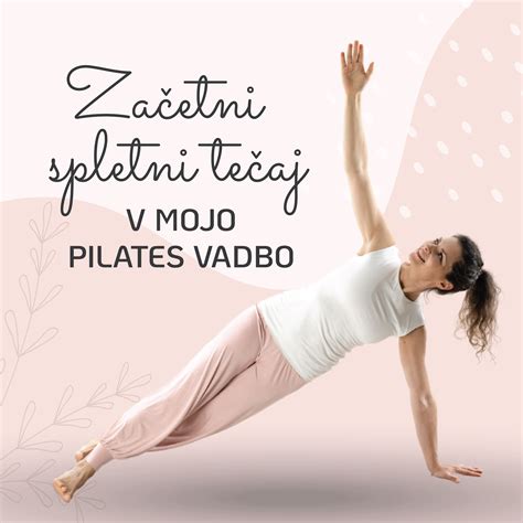 Nosečnica izvaja nežno vadbo pilatesa