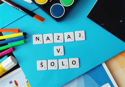 Diagram prikazuje časovnico šolskega leta z označenimi izpiti in počitnicami