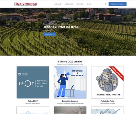 Spletna stran Mestne občine Slovenj Gradec z obrazci