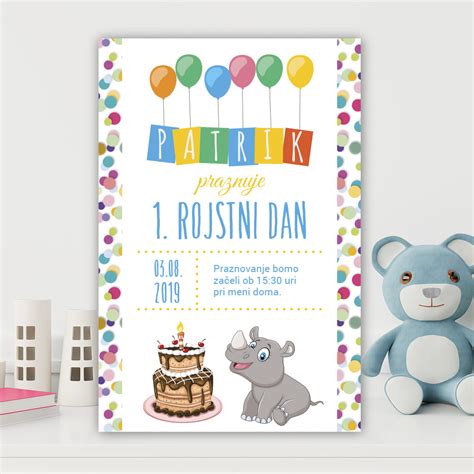 Dekoracija za prvi rojstni dan