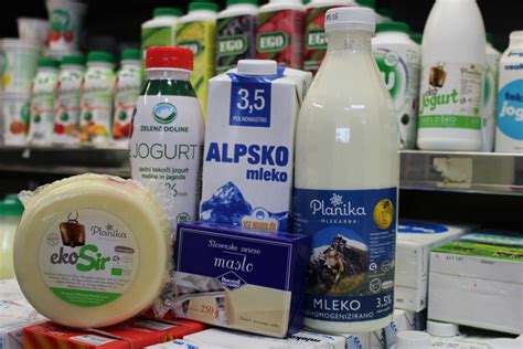 Pasterizirano mleko in mlečni izdelki