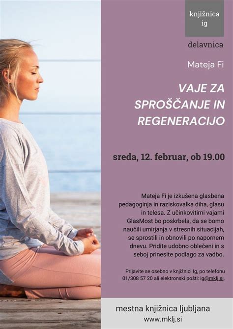 Ilustracija pravilnega položaja za sproščanje med nosečnostjo