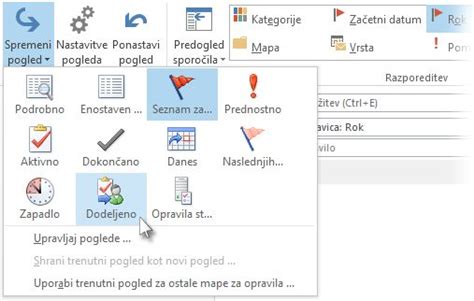 Ikona za sledenje statusu vloge