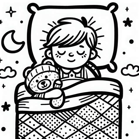 Otrok, ki leži v postelji in kašlja