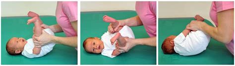 Ilustracija vaje za aktivacijo trebuščka pri dojenčku