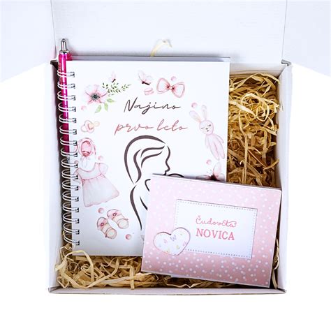 Simbolična slika darilnega paketa za novopečeno mamico