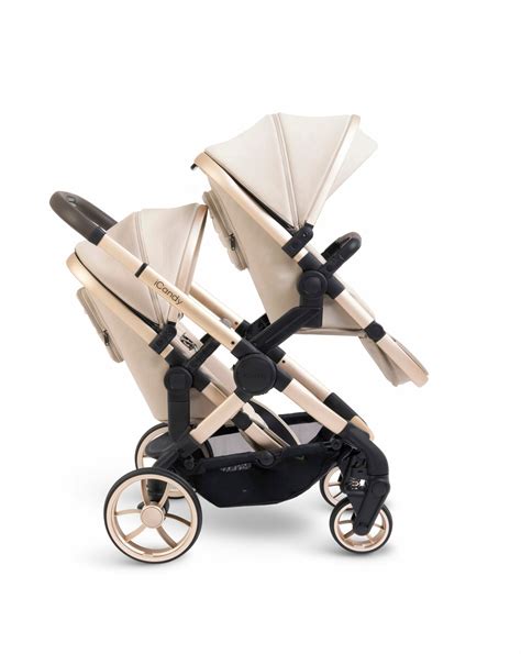 Shema vozička za dvojčke stranskega tipa