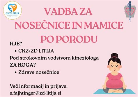 Ilustracija zdrave nosečnice