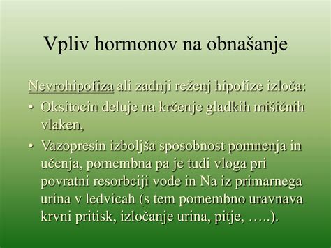 Ilustracija vpliva hormonov na medenične vezi