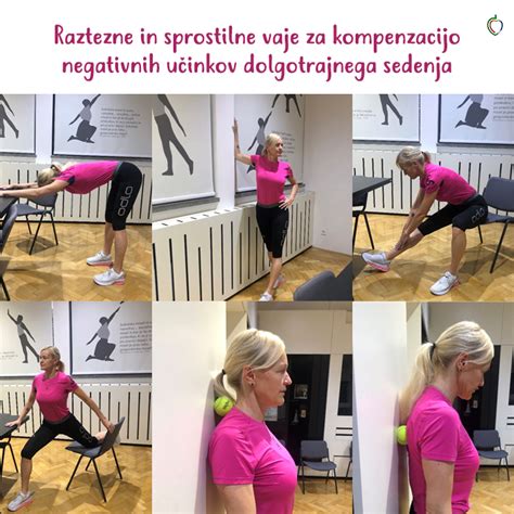 Nosečnica izvaja vaje za držo