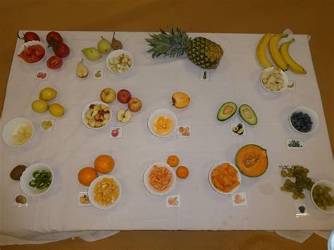 Pisana paleta različnega sadja in zelenjave, razporejena v obliki mavrice.