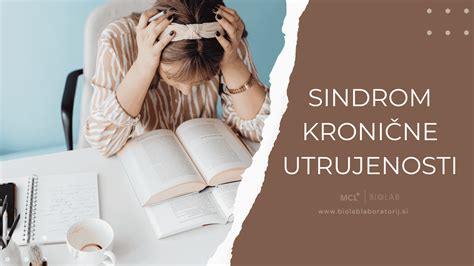 Diagram, ki prikazuje različne simptome sindroma kronične utrujenosti