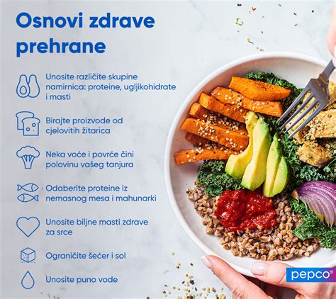 Infografika o pomenu zdrave prehrane in gibanja