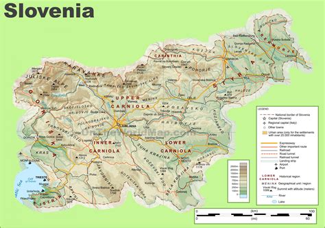 Slovenija zemljevid