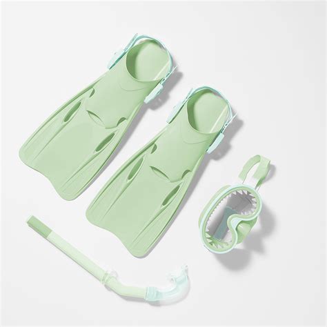 Otroški komplet za potapljanje s plavutmi, očali in dihalko