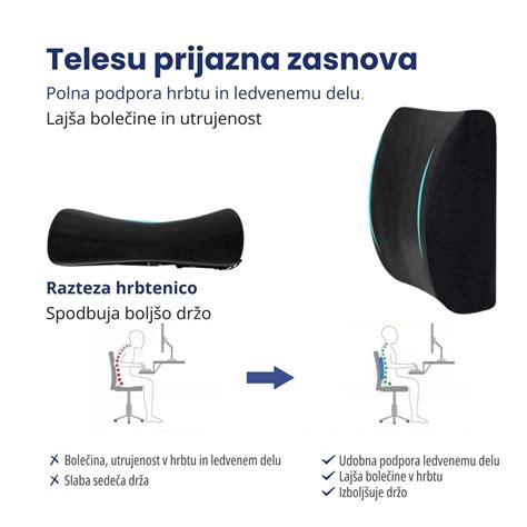 nosečnica z blazino za podporo hrbta