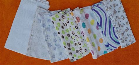 bombažne tetra plenice z različnimi vzorci