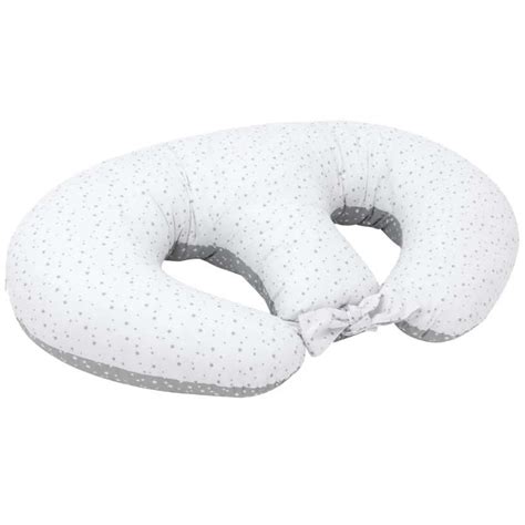 Diagram prikazuje pravilno namestitev dvojčkov na blazini za dojenje