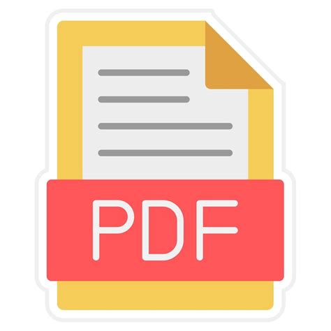 Ikona PDF dokumenta z opozorilnim znakom
