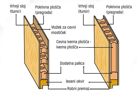 Diagram anatomije anusa s prikazom notranjih in zunanjih hemoroidov