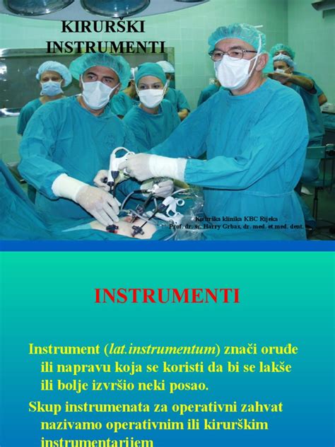 Instrumenti za kirurški poseg v ginekologiji