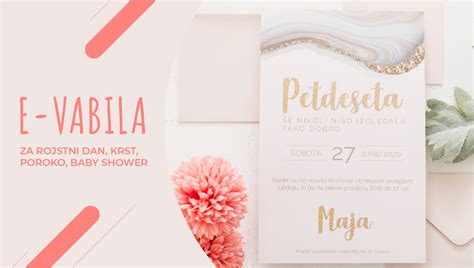 Primer vabila za baby shower