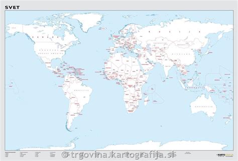 Karta sveta z označenimi regijami z visoko stopnjo okuženosti s SPO