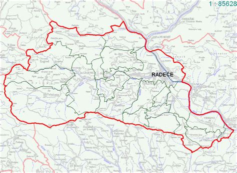 Zemljevid Občine Radeče