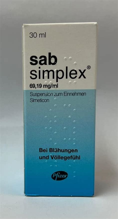 Embalaža zdravila SAB Simplex