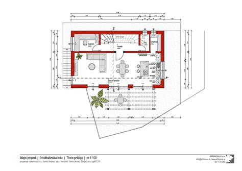 Arhitekturni načrt porodnišnice Jesenice