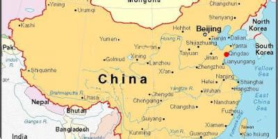 zemljevid Kitajske s poudarjenimi proizvodnimi regijami otroških vozičkov