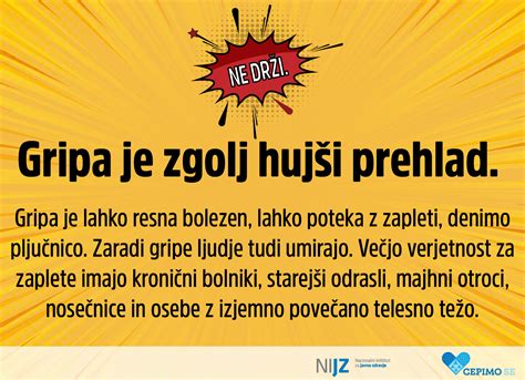 Grafikon, ki prikazuje nizko precepljenost proti gripi v Sloveniji v primerjavi z drugimi evropskimi državami