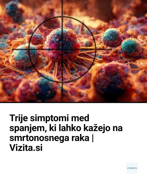 Diagram prikazuje različne tumorske označevalce in organe, na katere lahko kažejo