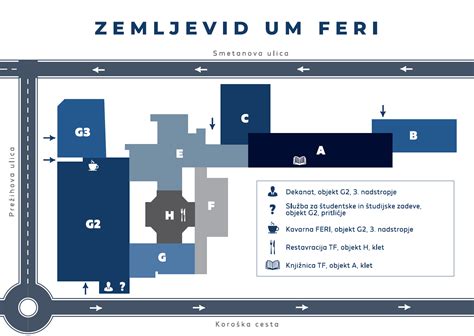Zemljevid Tehniških fakultet Maribor