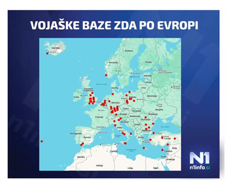 Mapa naravnih žarišč klopnega meningoencefalitisa v Evropi