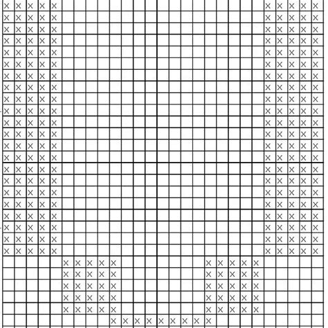 Shema pletenja podplata za copatke