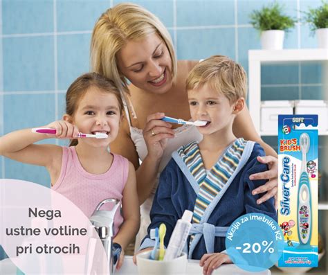 Ilustracija pravilnega ščetkanja mlečnih zob