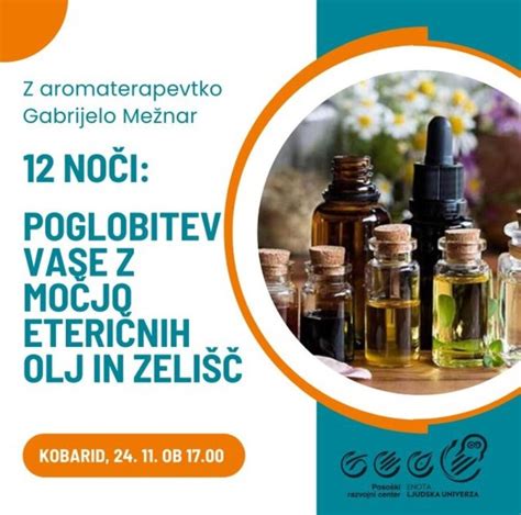 Slika zelišč in olj