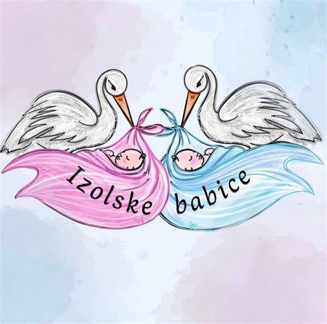 Ilustracija porodnišnice z babico