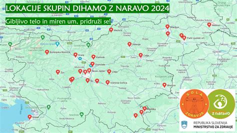 Zemljevid, ki prikazuje lokacije nekaterih trgovin z rabljenimi otroškimi vozički v Sloveniji.