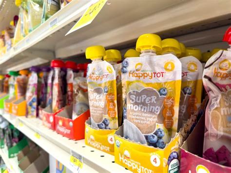 Oddelek s hrano za dojenčke v supermarketu