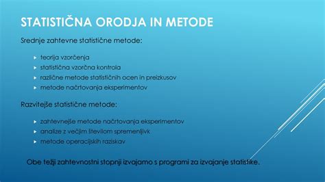 Različne metode OBMP