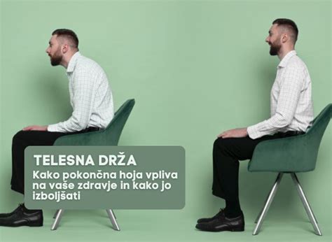 Primerjava pravilne in nepravilne telesne drže