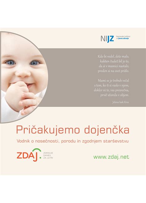 Ilustracija matere, ki doji zdravega dojenčka.