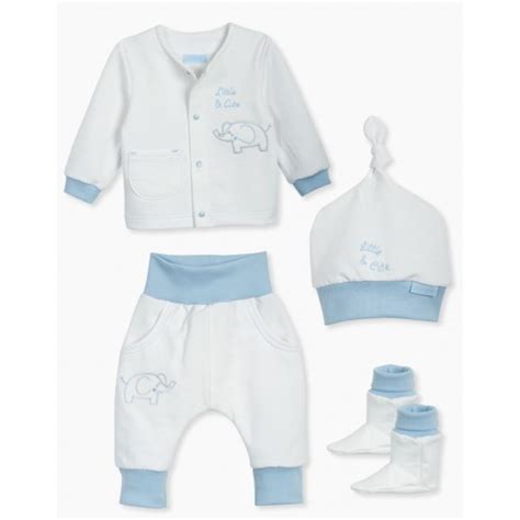 Komplet za odhod iz porodnišnice: body, žabice, kapica