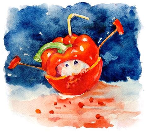 Ilustracija sveže paprike