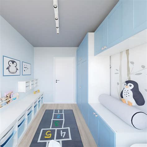 igriva otroška soba z barvnimi poudarki