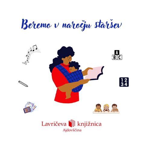 Ilustracija novorojenčka v naročju staršev