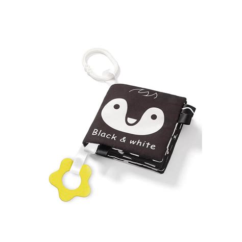 Mehka črno-bela knjigica za dojenčka z živalmi