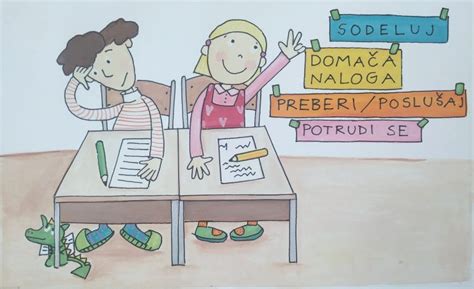 Ilustracija para na šoli za starše